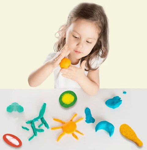 PLASTILINA MOLDES ALMUERZO SERIES