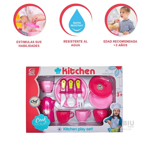 Juego Cocina de Platos y Tazas 