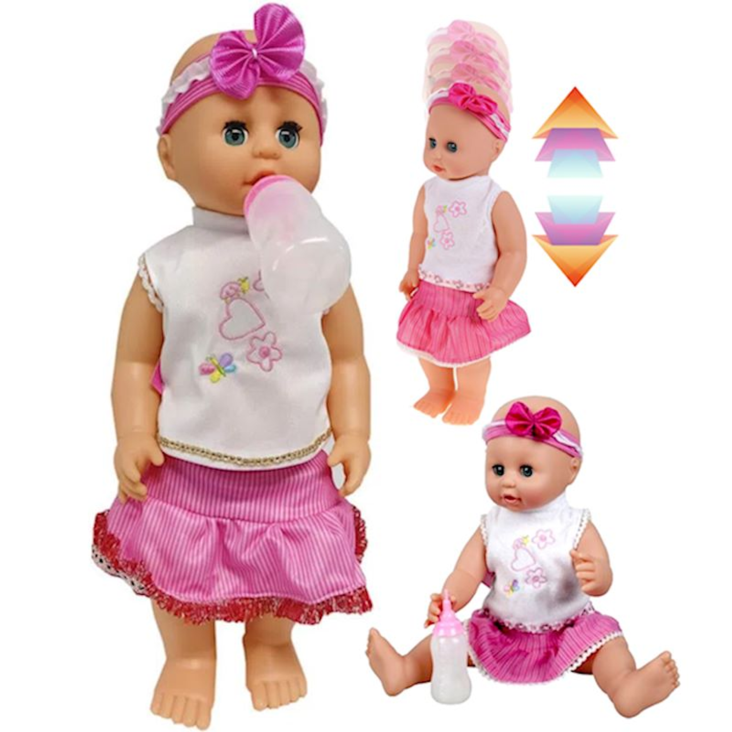 Bebe crece al darle Tetero Muñecas 2