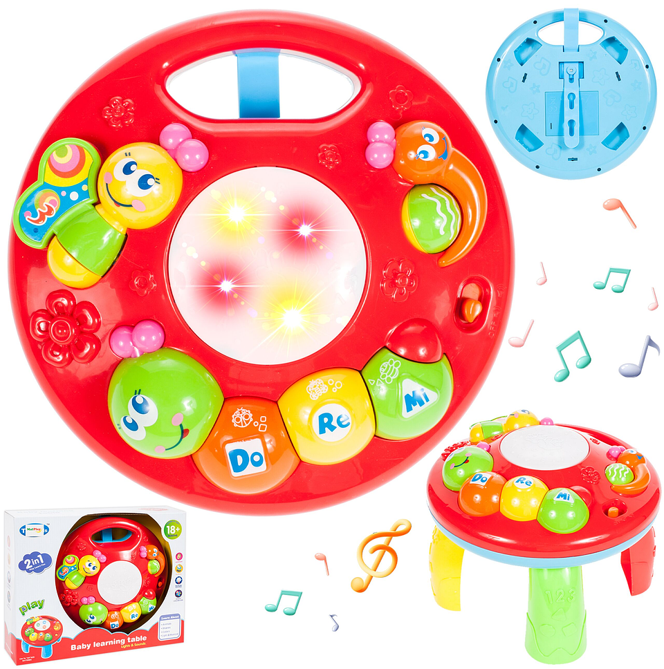 Mesa musical educativa interactiva 2en1 tambor mariposa 1