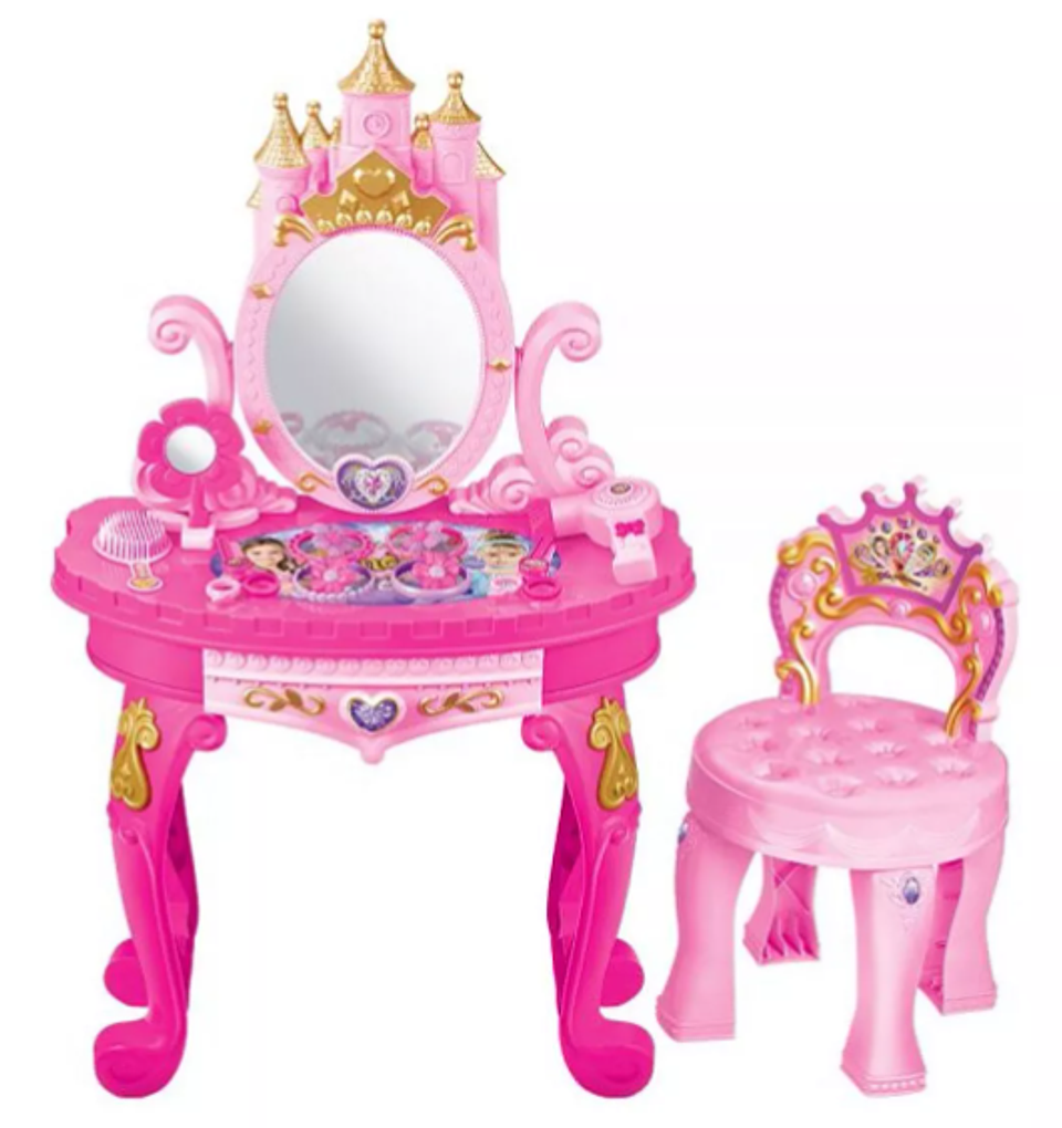 Tocador Infantil Juguete Con Banquito 81.5 Cm De Altura 3