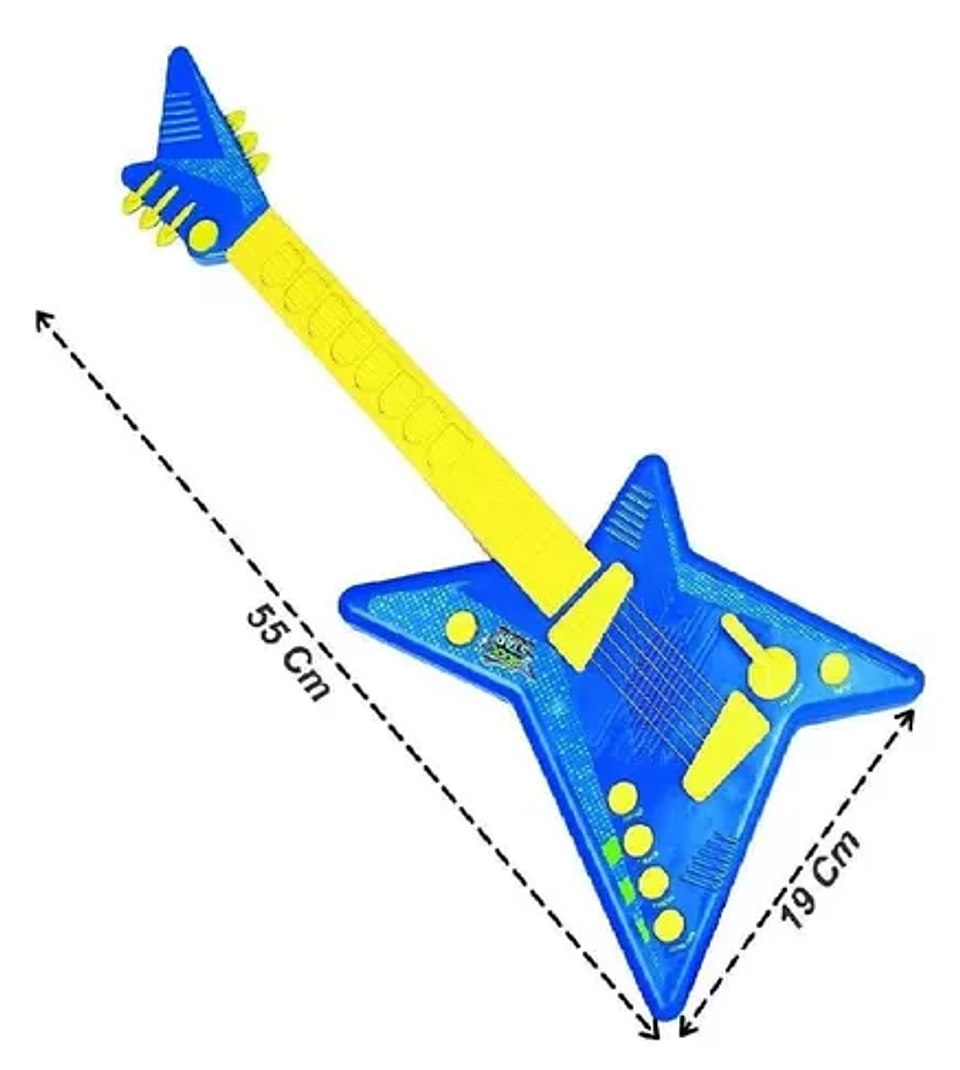 Guitarra Con Microfono Musical Rock'n Niño 4