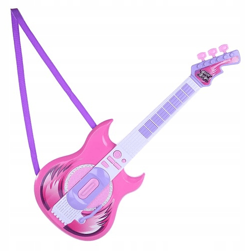 Guitarra con Luces Incluye Microfono y Anteojos