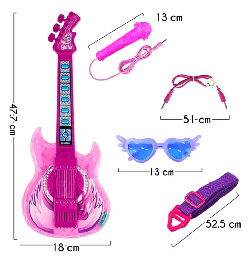 Guitarra de Juguete Infantil Music Niña 2