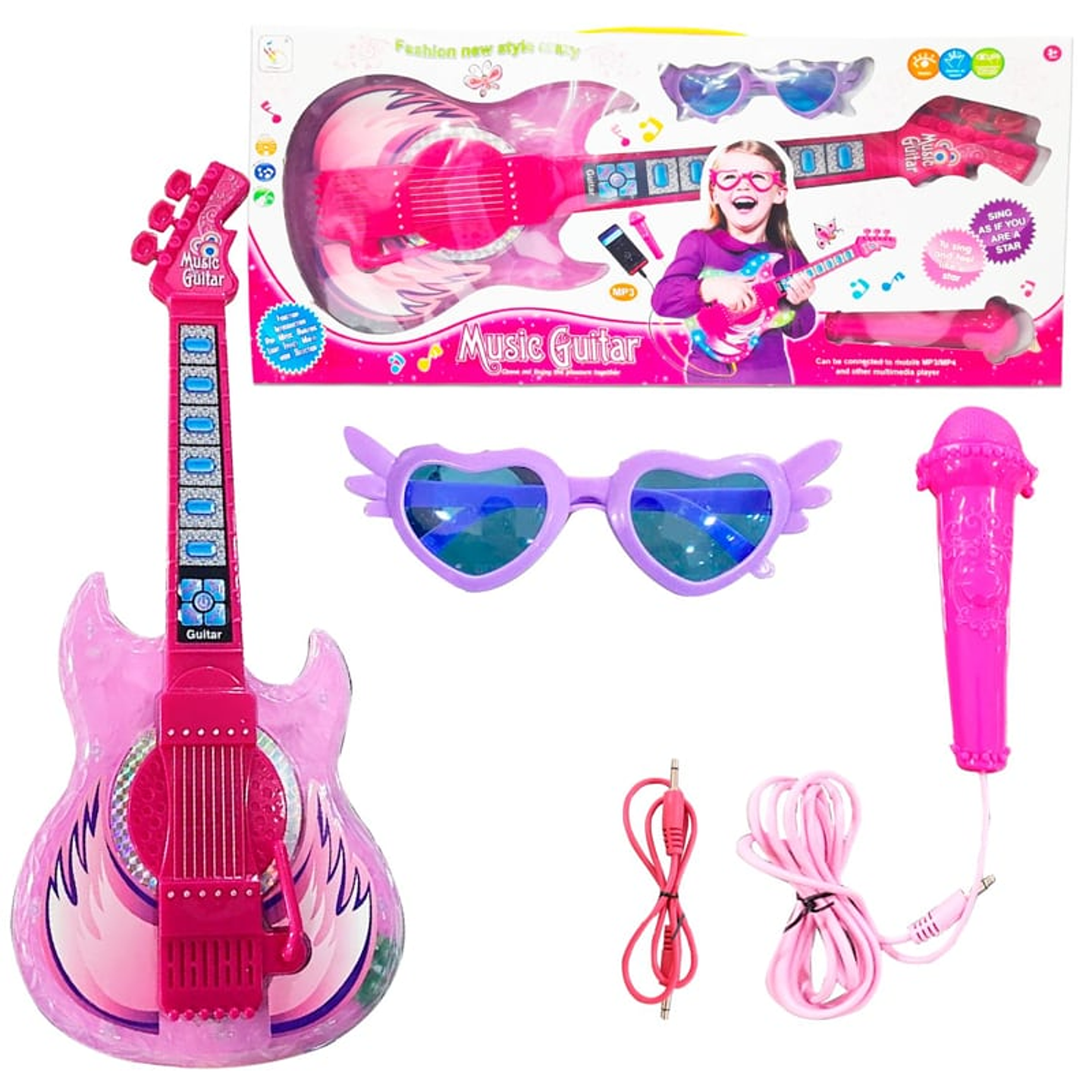 Guitarra de Juguete Infantil Music Niña 1