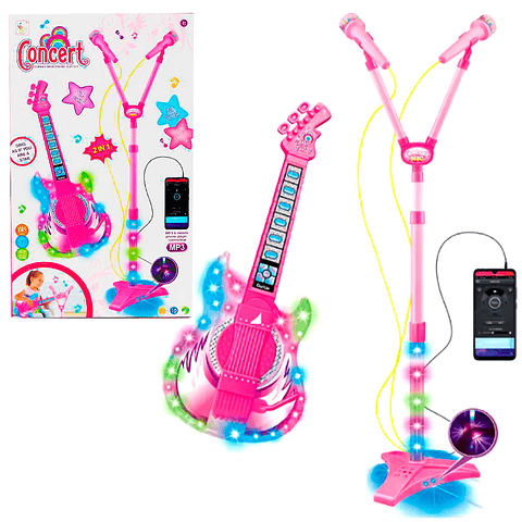 Guitarra Eléctrica con Micrófono doble para Niñas