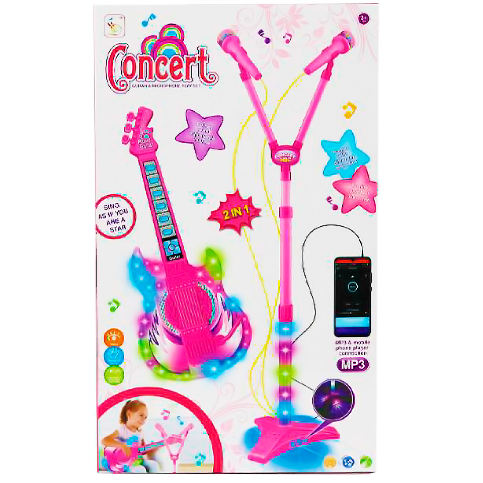 Guitarra Eléctrica con Micrófono doble para Niñas 3