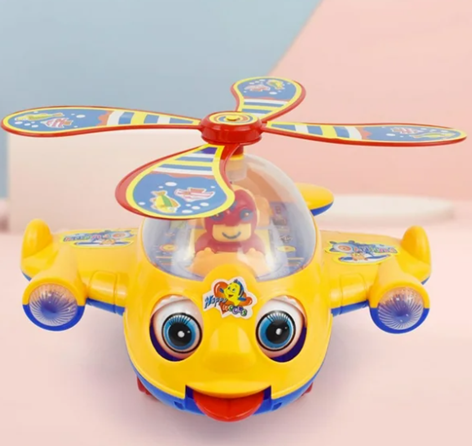 Carro Arrastrable de Juguete de Avión Educativo empuje a Mano 3