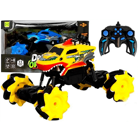 Carro Monter Tiburón RC con control Remoto y Recargable 