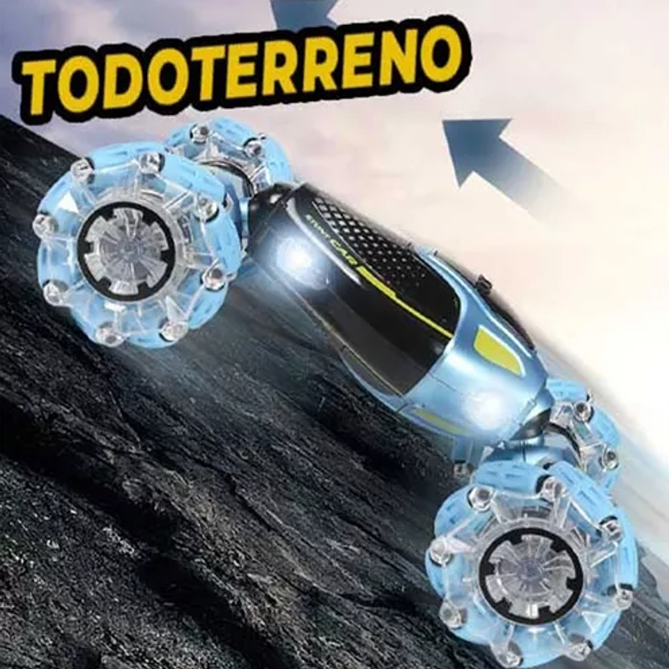 Carro Stunt Con Control Remoto De Reloj Sensor De Mano Oscuro 4X4 4