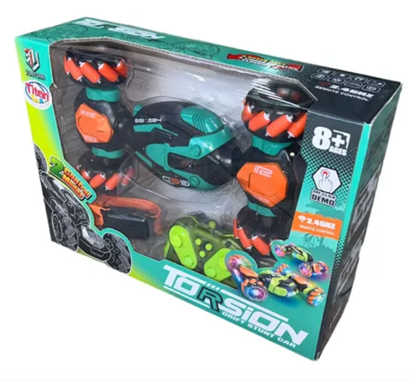 Carro Stunt Con Control Remoto De Reloj Sensor De Mano Oscuro 4X4 6