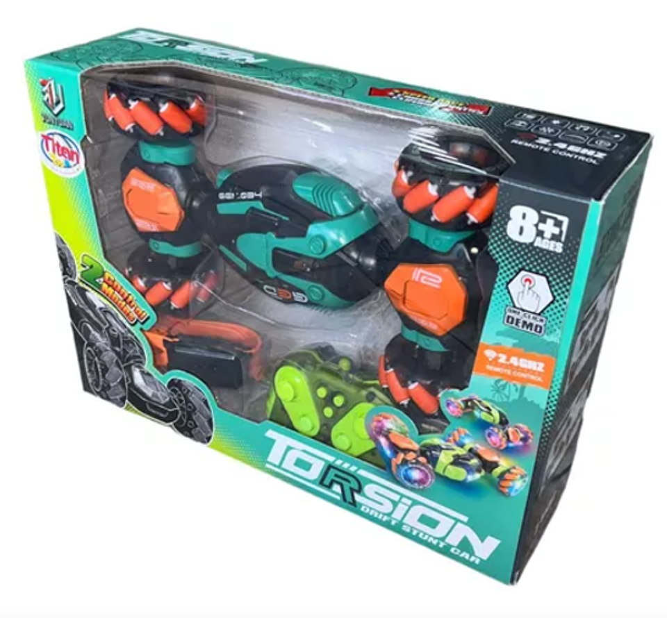 Carro Stunt Con Control Remoto De Reloj Sensor De Mano Oscuro 4X4 6