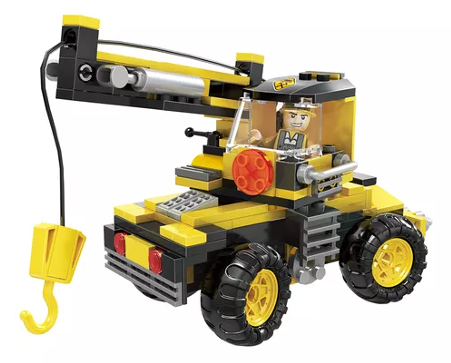 Bloques de Construcción Retroexcavadora Grúa Volqueta de Combate Armable 220 Piezas 3