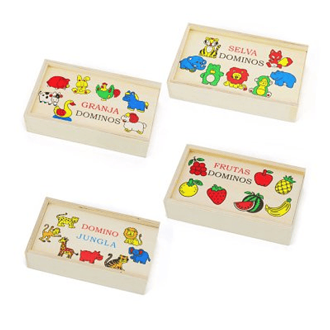 Rompecabezas Domino Madera Didáctico Infantil