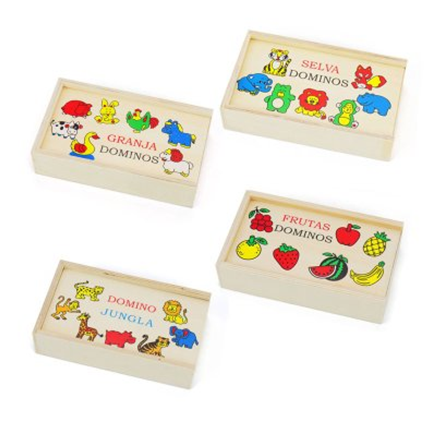 Rompecabezas Domino Madera Didáctico Infantil 2