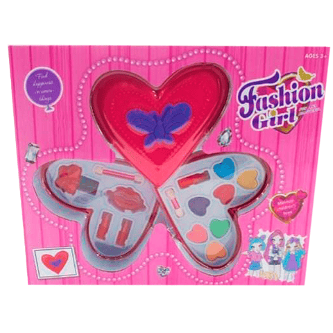 Maquillaje Corazon Juguete Niñas Didáctico Sombras