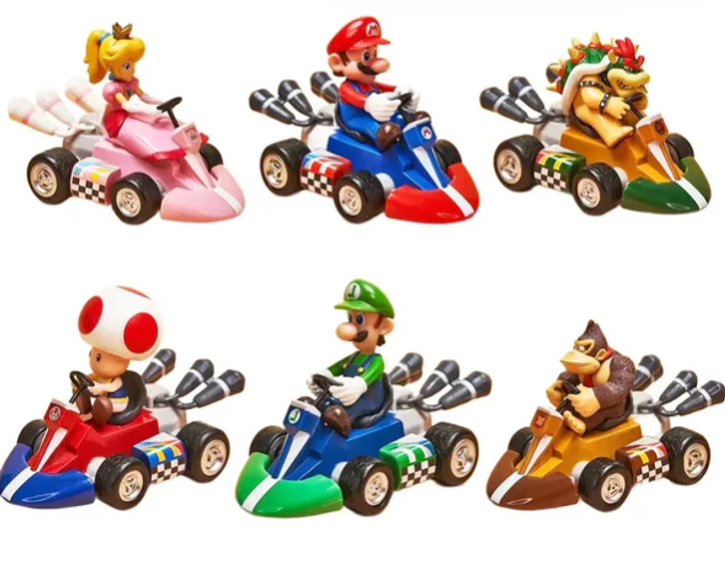 Carro Impulso Figura Muñeco Mario Bross   1
