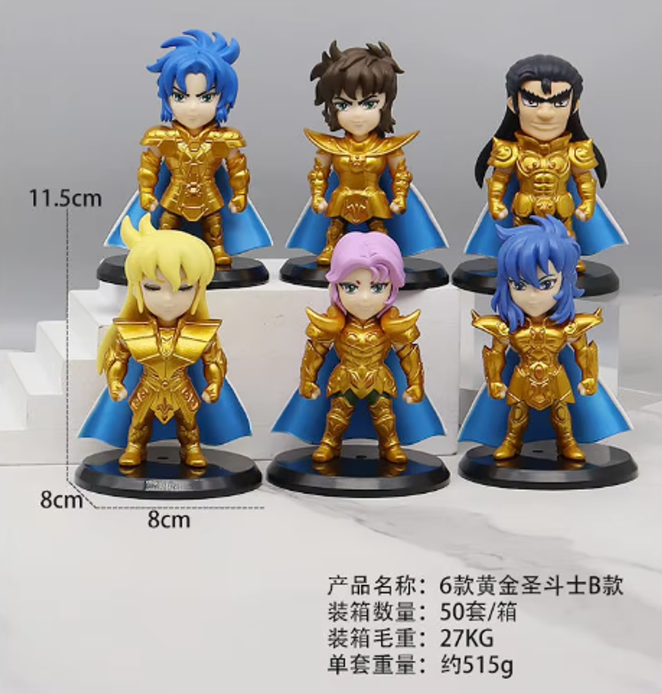 Figuras Caballeros del Zodiaco Dorado 3