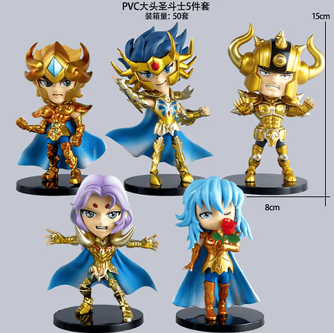 Figuras Caballeros del Zodiaco Dorado