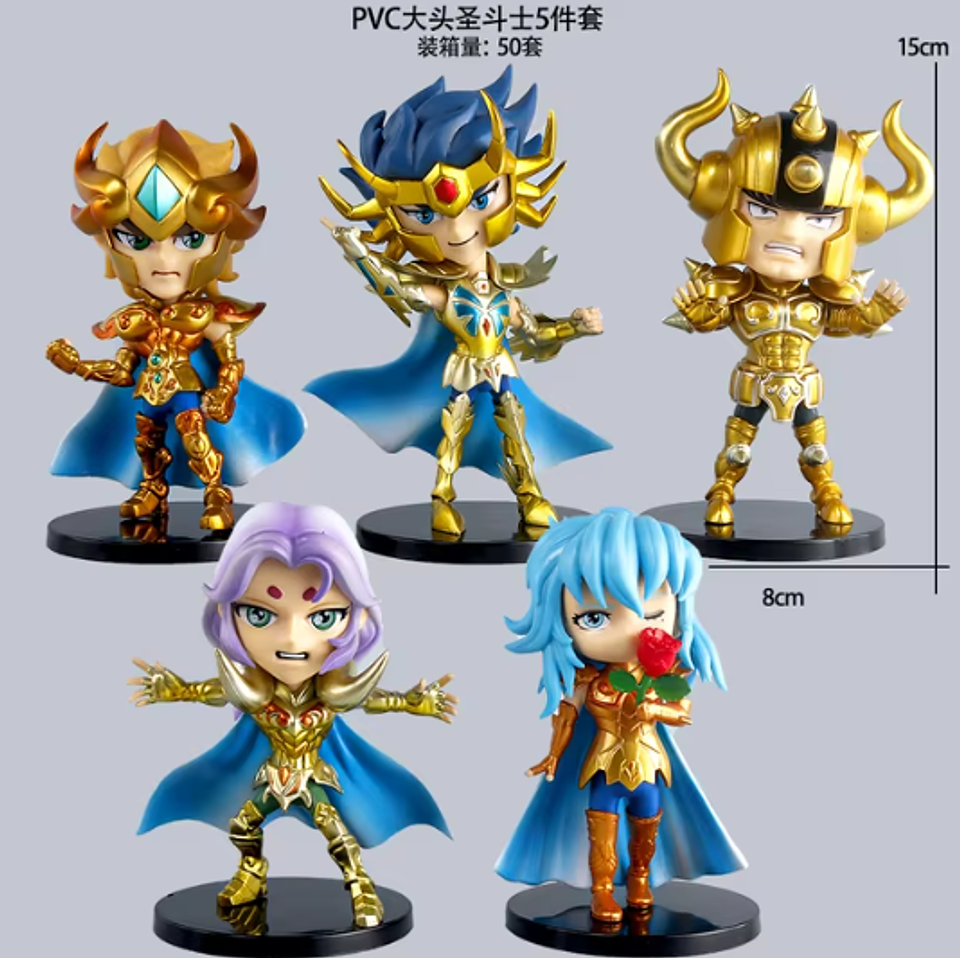 Figuras Caballeros del Zodiaco Dorado 1