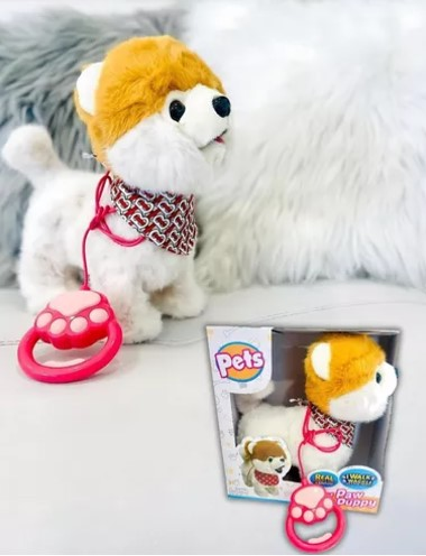 Peluche Perro Mascota Interactivo Juguete Electrónico Correa 1