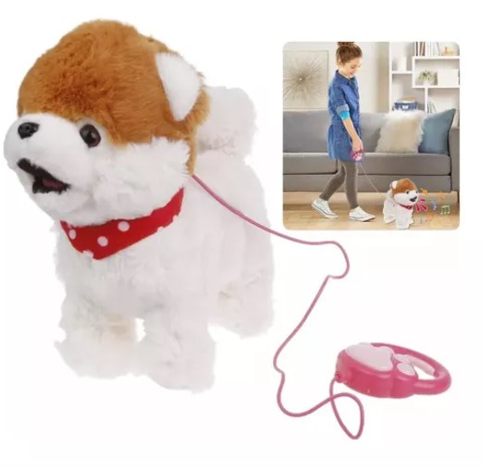 Peluche Perro Mascota Interactivo Juguete Electrónico Correa 3