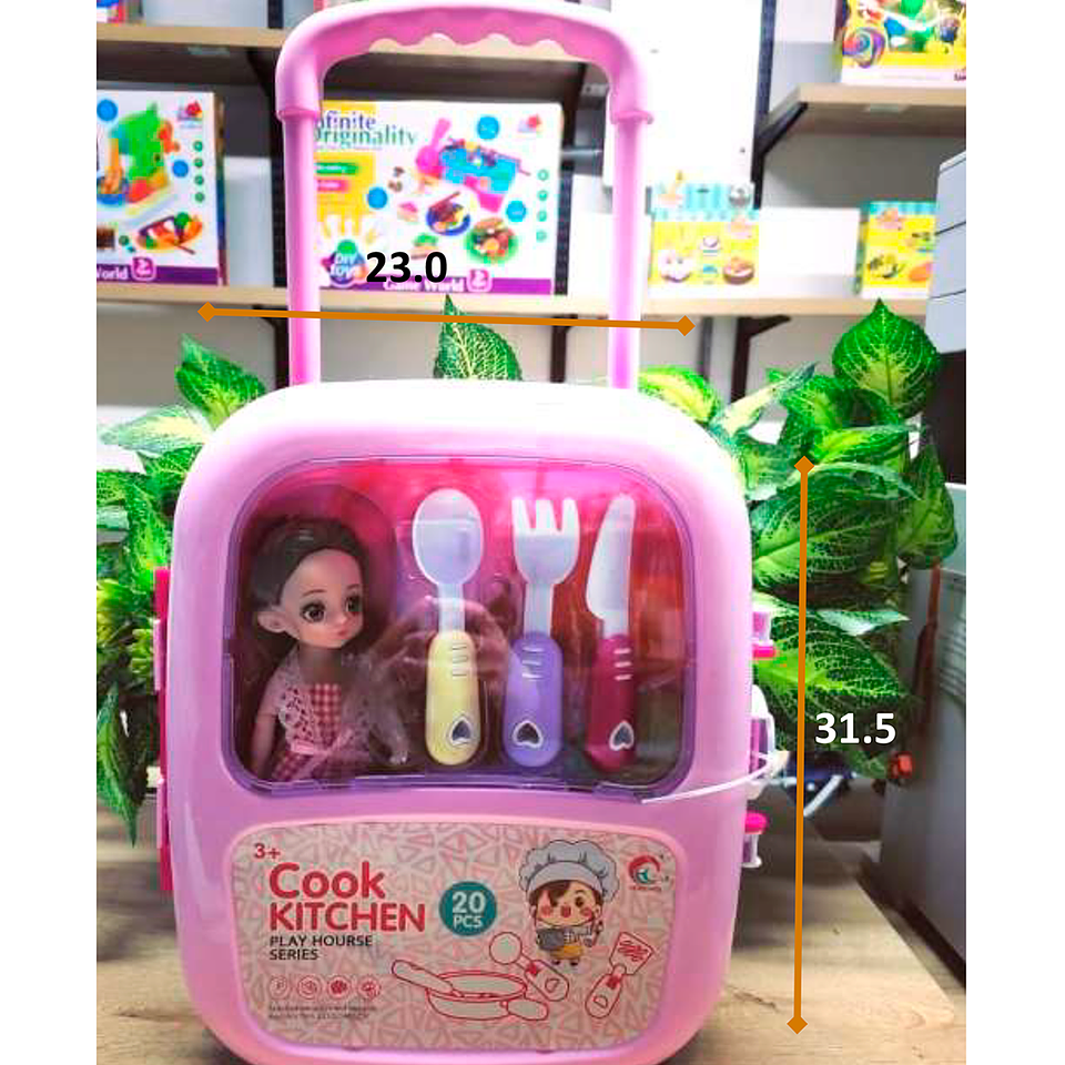 Muñeca Set Juguetes Niñas Didáctico Cocina 1