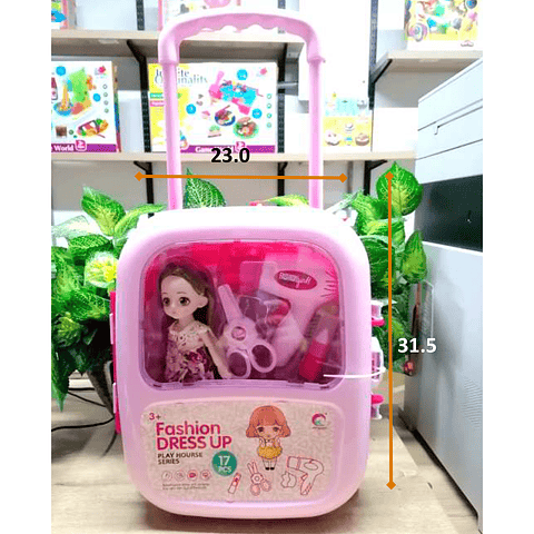 Muñeca Set Juguetes Niñas Didáctico Peluquería