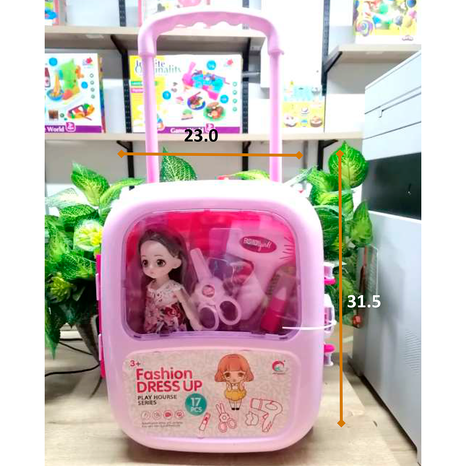 Muñeca Set Juguetes Niñas Didáctico Peluquería 1