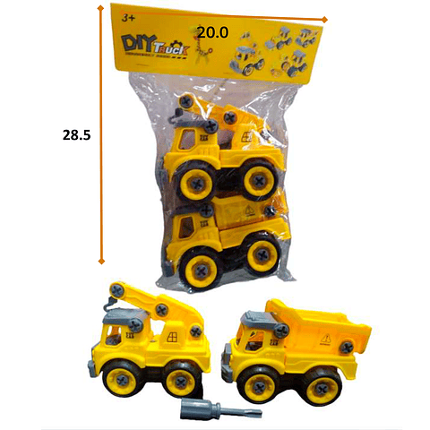 Carro Construcción Volqueta Grúa Armable