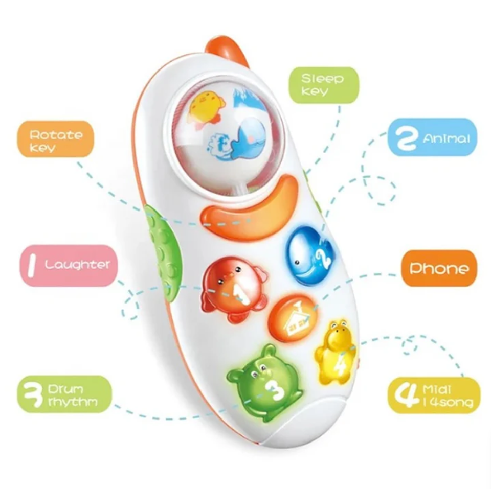Celular Musical Bebes Sonidos Teléfono Puzzle Didáctico 2