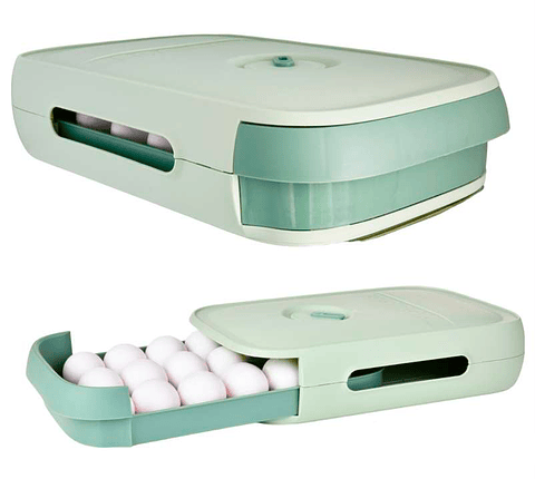 Organizador Para Huevos Tipo Cajón Espacioso 