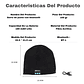 Gorro de lana con Bluetooth  Auriculares Altavoz Micrófono - Miniatura 4