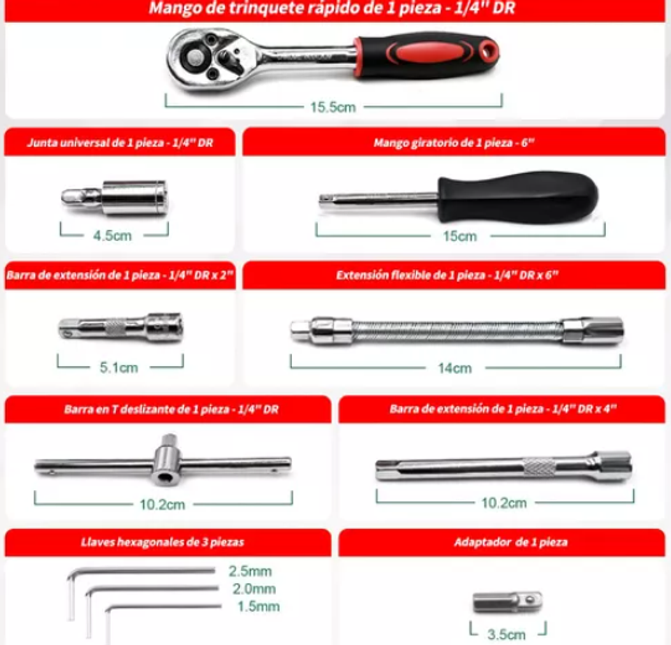 Herramientas Multiusos Juego de Herramientas de Reparación 4
