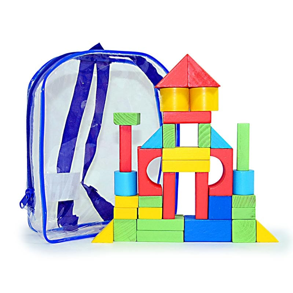 Juego de Bloques de Madera Armable Didactico 1