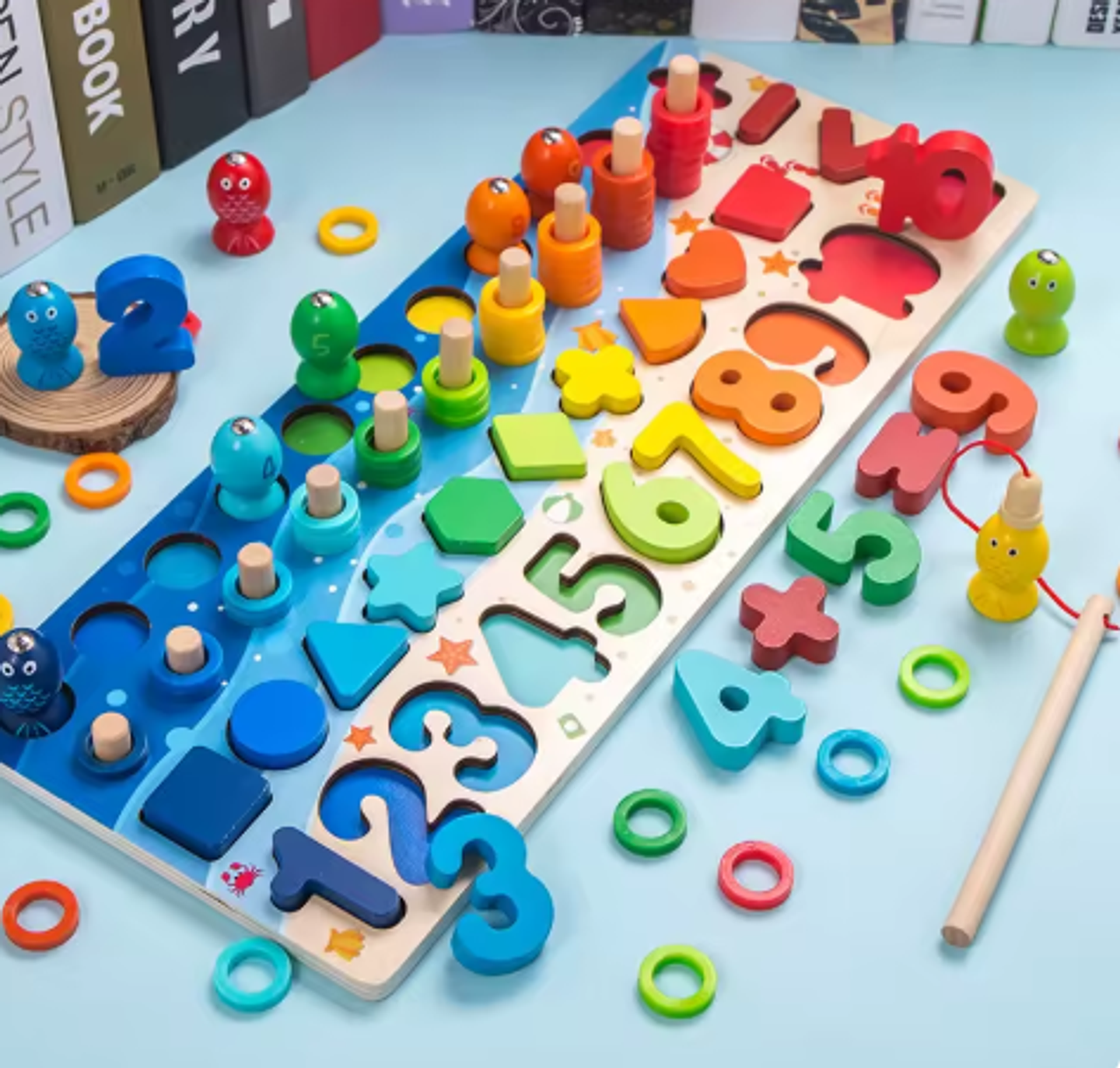 Tablero Didáctico Madera Operaciones Matemáticas 5