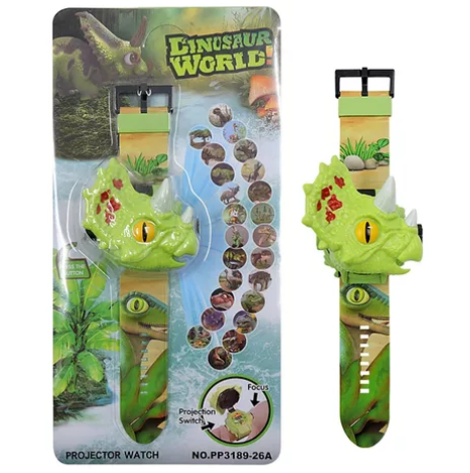 Juguete Electrónico De Reloj De Proyección Dino 24 Patrones 4