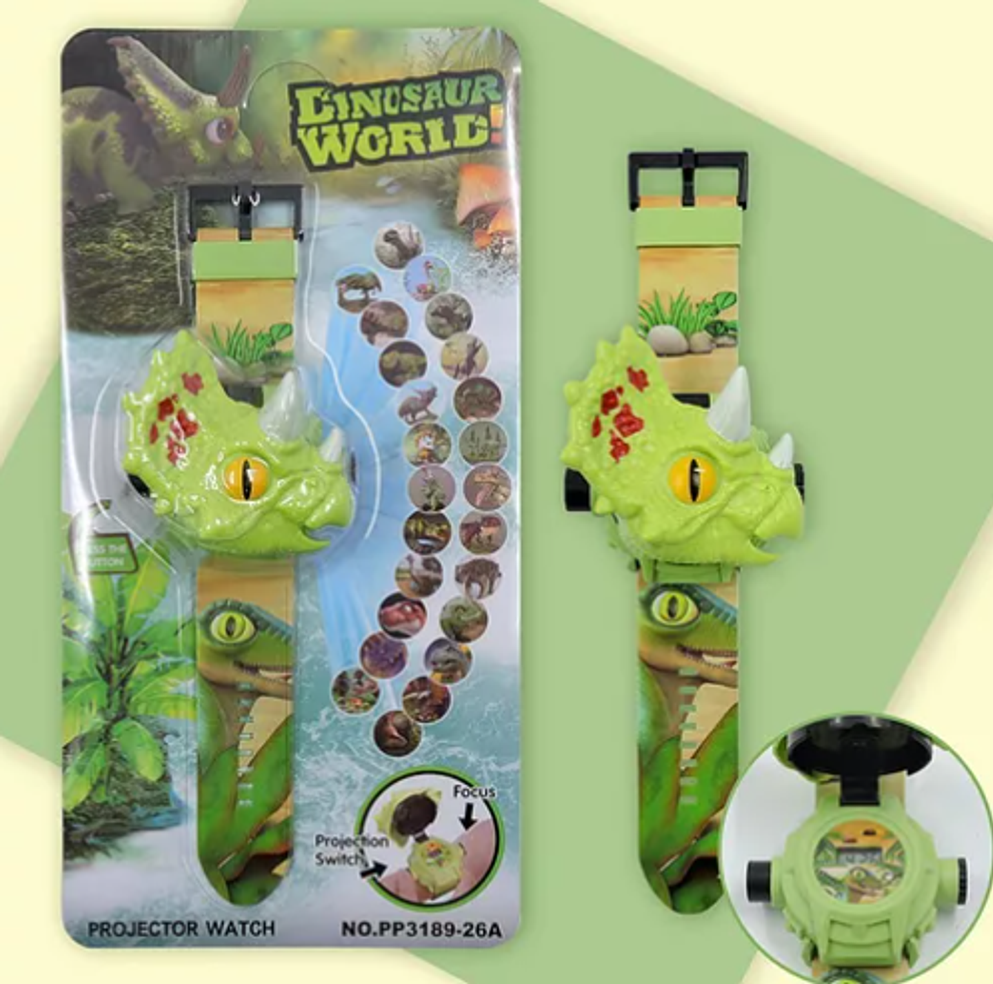 Juguete Electrónico De Reloj De Proyección Dino 24 Patrones 5