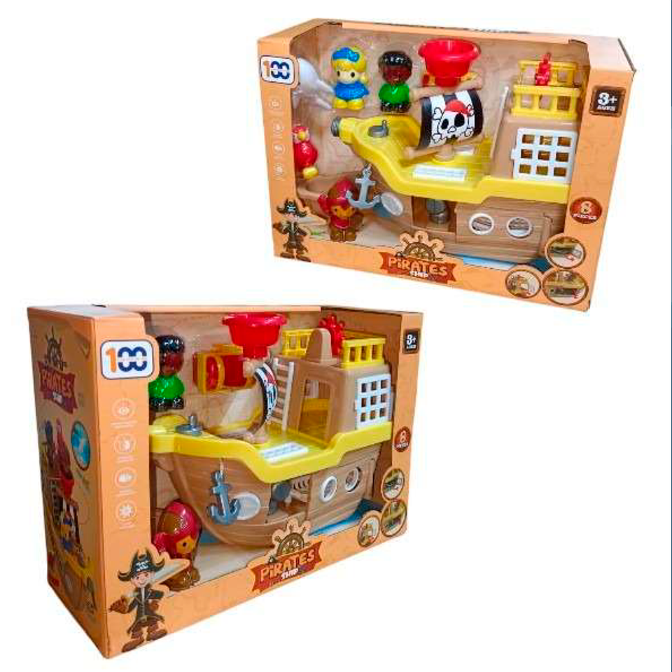 BARCO PIRATA INFANTIL CAJA 2