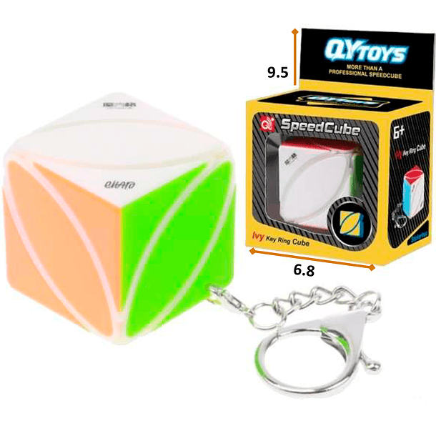 Llavero Cubo Rubik Mini Qy Toy 3x3 Speed Clásico Profesional 