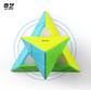  Pirámide  Rubik Cubo Mágico profesional Pyraminx Qiyi Stickerless - Miniatura 1