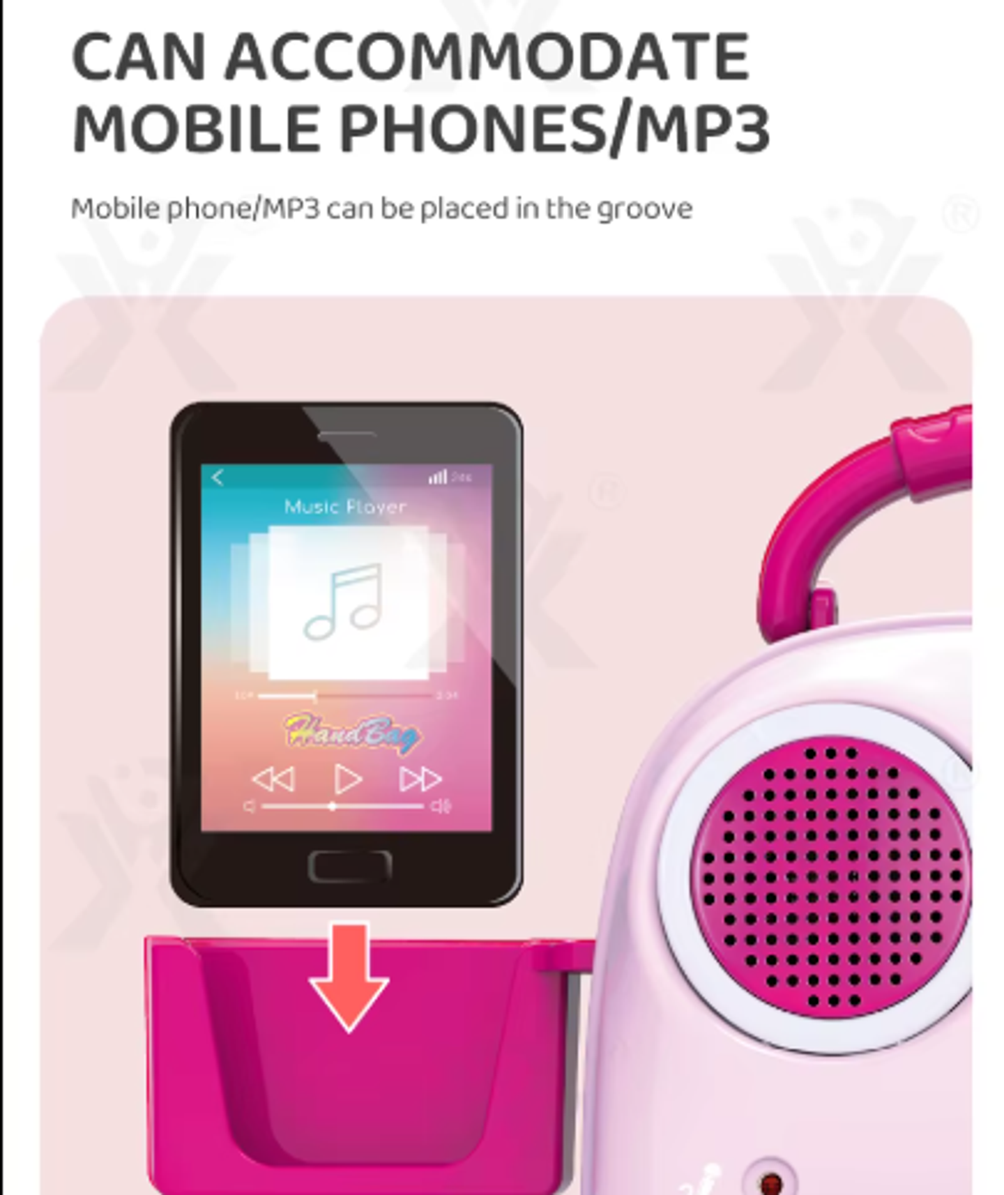  Micrófono de Karaoke Fino Musical Altavoz  5