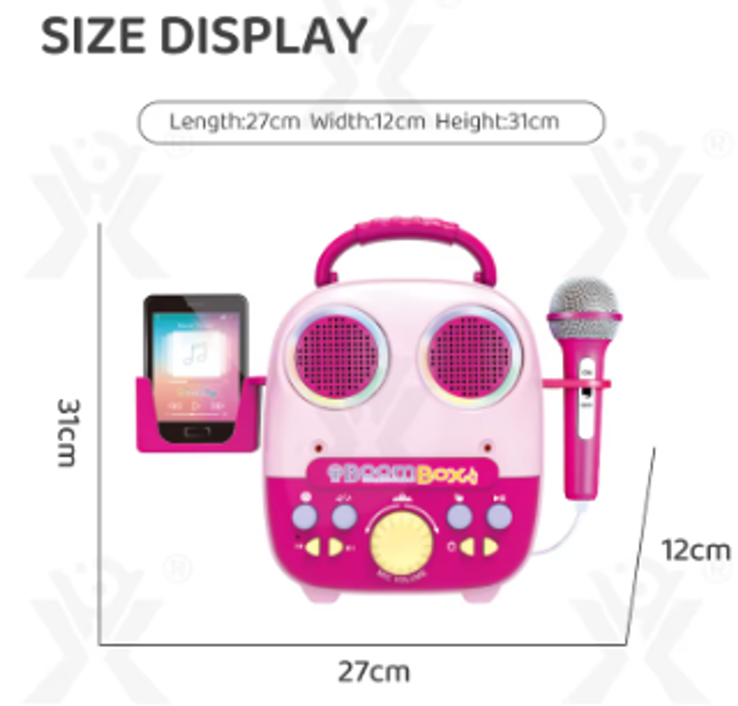  Micrófono de Karaoke Fino Musical Altavoz  7