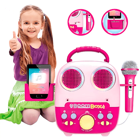  Micrófono de Karaoke Fino Musical Altavoz 