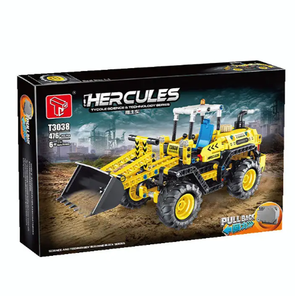 ARMATODO RETROEXCAVADORA CON 476 PIEZAS 1