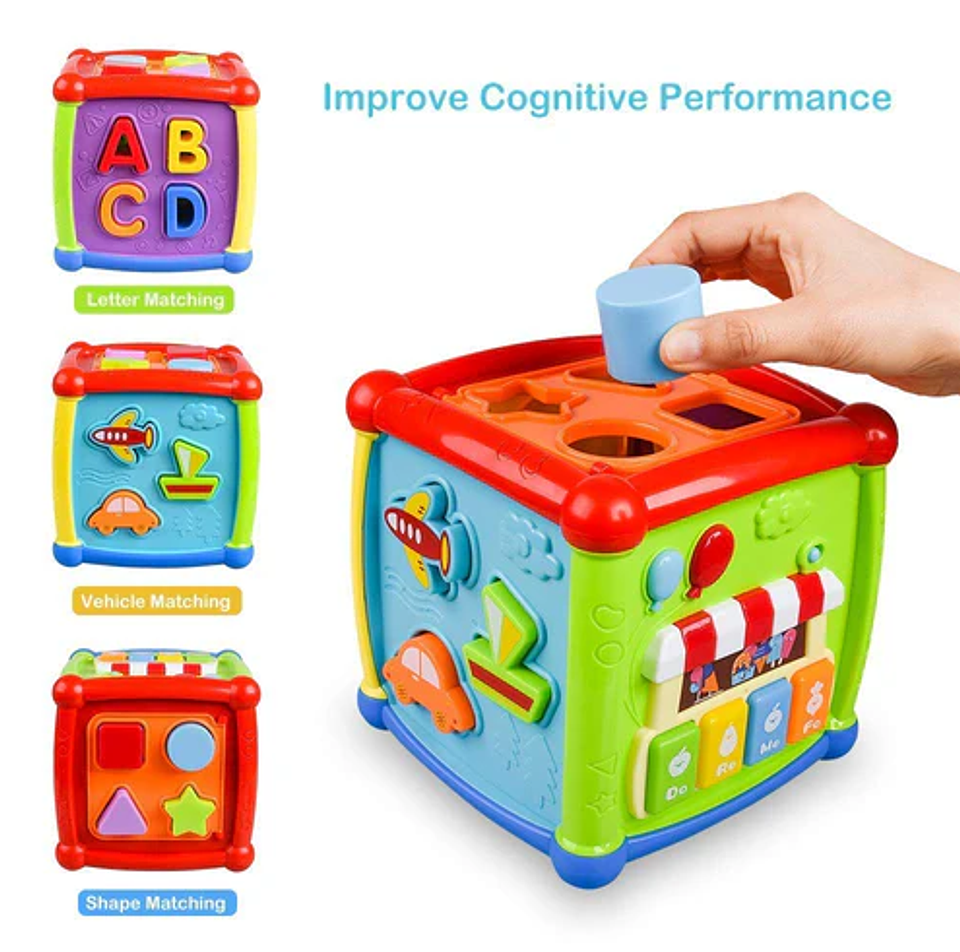 Cubo de actividades para bebés Juguete multifuncional  5