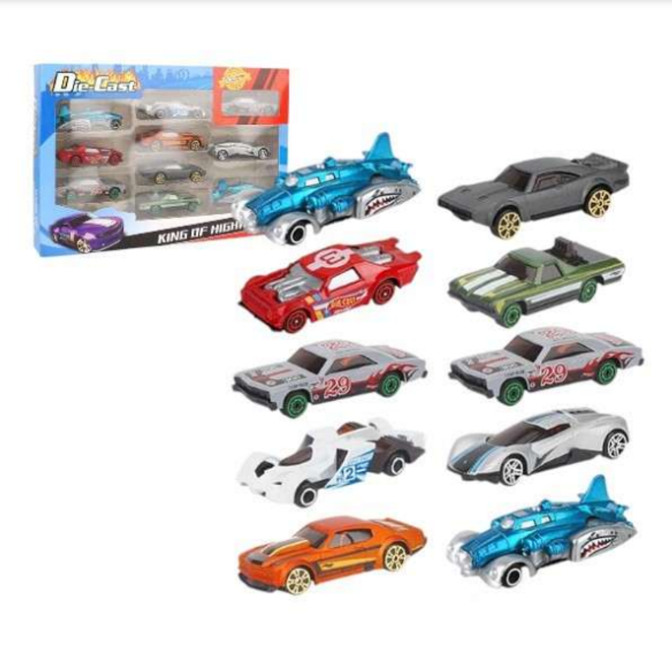 Carritos Colección  X10 Carros Metálicos Caja 1