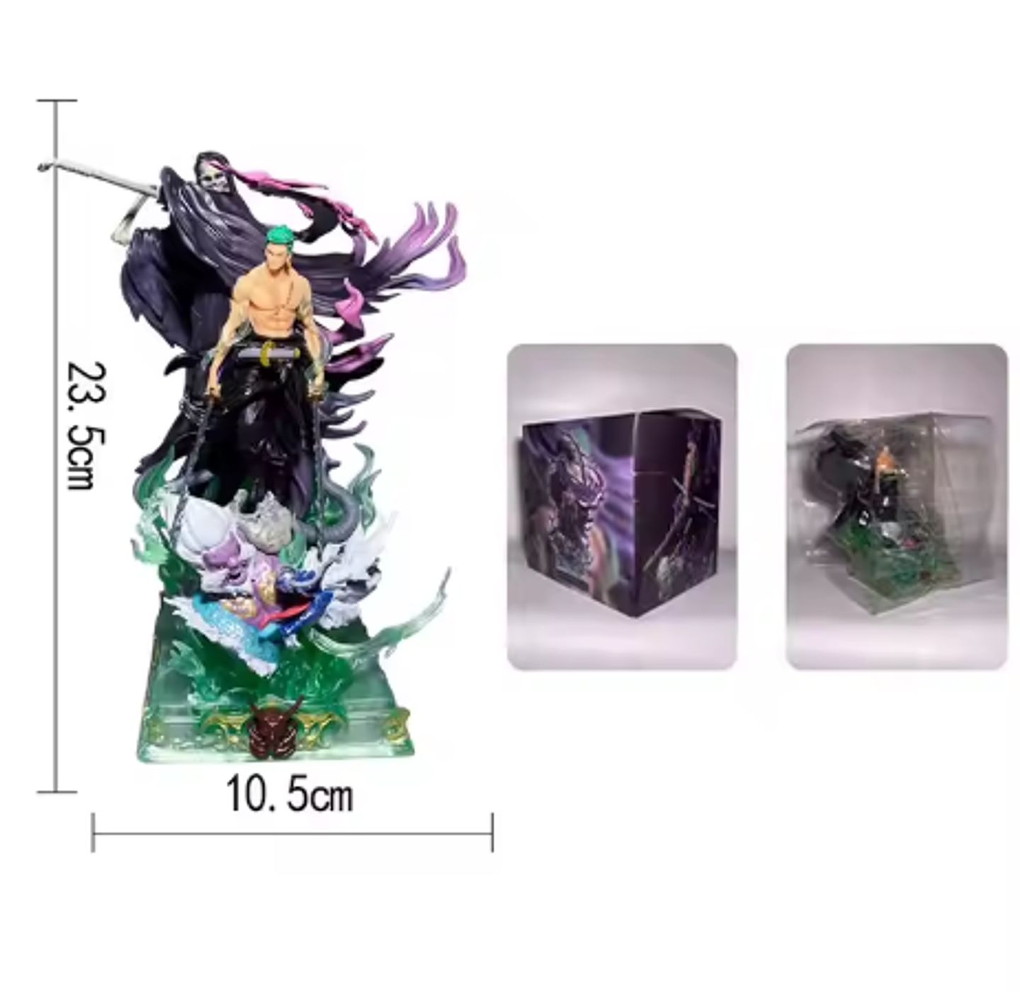 Estatua One Piece Zoro, Figura de Anime Death Roronoa 23cm 3