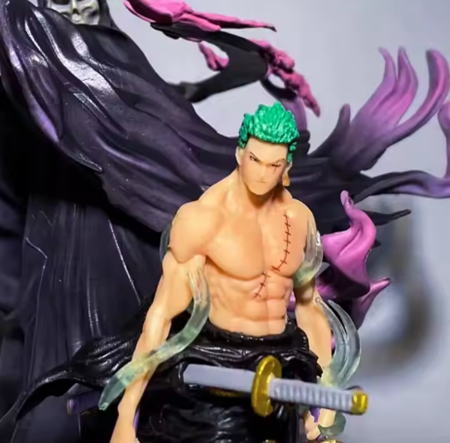 Estatua One Piece Zoro, Figura de Anime Death Roronoa 23cm 5