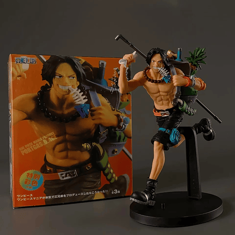 Estatua One Piece Portgas D Ace Figura de Anime 